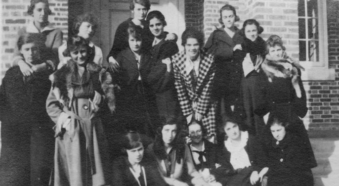 Members of the first class of women at William & Mary